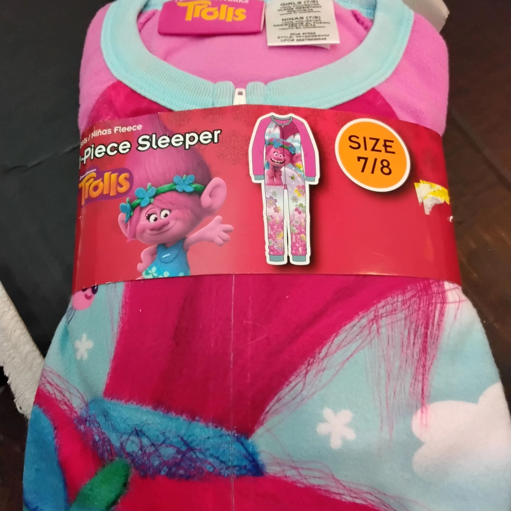 Trolls One-Piece Sleeper for Kids